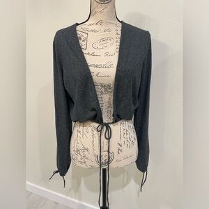 Victoria's Secret Black Cardigan Open Front Lightweight Knit